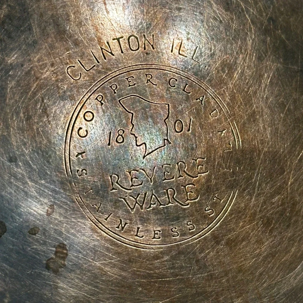 Revere Ware‎ Copper Clad Stainless Steel Saucepan & Lid 2 Qt Vintage pre-1968